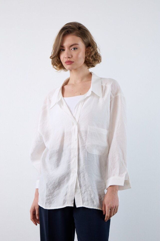 Oversize Kadın Gömlek