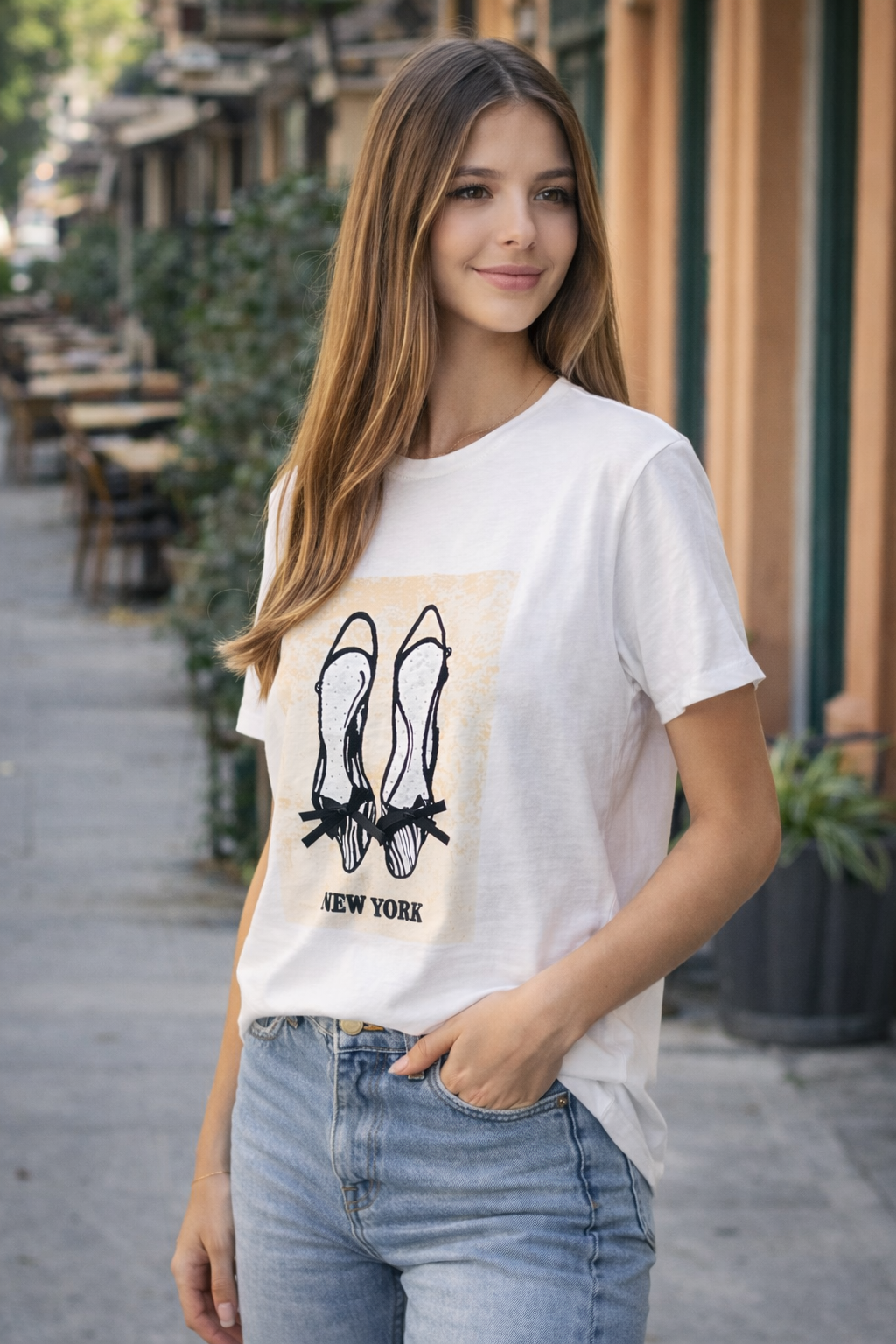 Baskılı Kadın Tişört