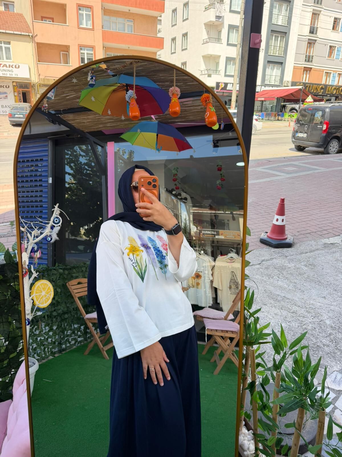 Baskılı Tişört l-xl - Çiçek Baskılı