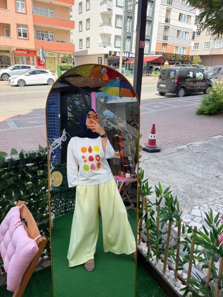 Bol Kesim Etek Pantolon